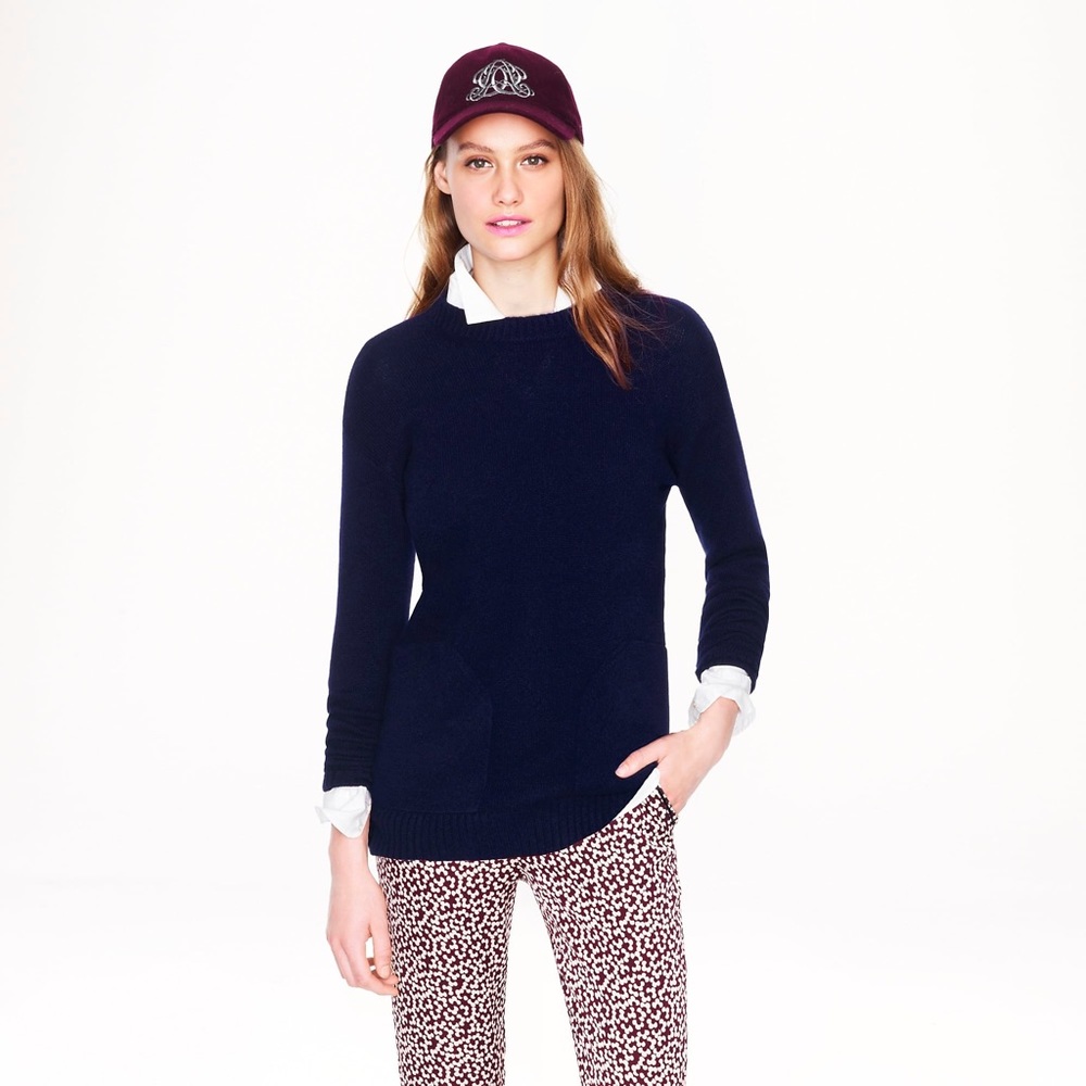 J. Crew Collection Cashmere Pocket Tunic NWT XSmal